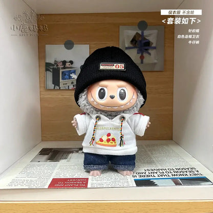 17cm Labubu Doll Hoodie Outfit - DIY Gift Idea
