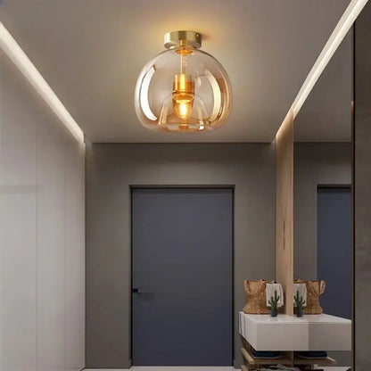 Modern Glass Globe Pendant &amp; Ceiling Light