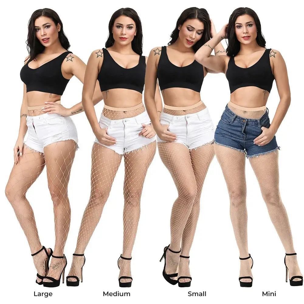 Coloured Fishnets 20 Colours 4 Different Grid Sizes Colorful Fishnet Tights Super Elastic Fishnet Stockings Women&