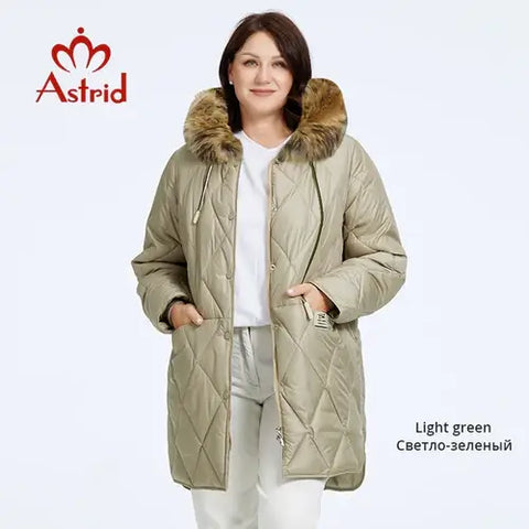 Astrid Women's Winter Jacket 2023 Plus Size Women Parka Long Down.