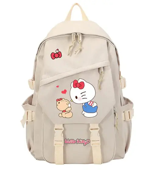 Anime Kawaii Hello Kitty Cat Backpack Teenager Students Book Schoolbag.