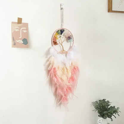 colorful crystal dream catchers