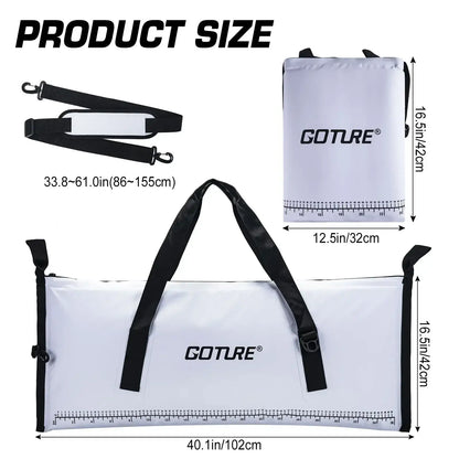 Goture Insulated Fishing Bag Cooler Flat 40in x 16.5in Waterproof