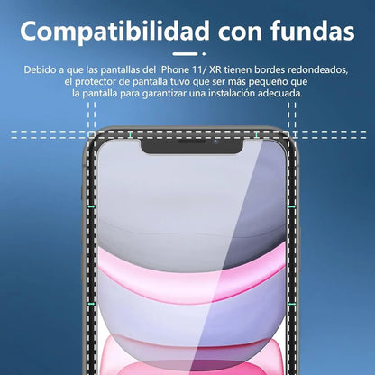 Leeshionz Tempered Glass Screen Protector for iPhone XR