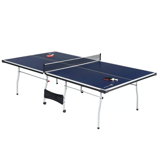 Official Size Blue Ping Pong Table Tennis Set with Net 2 Balls and 2