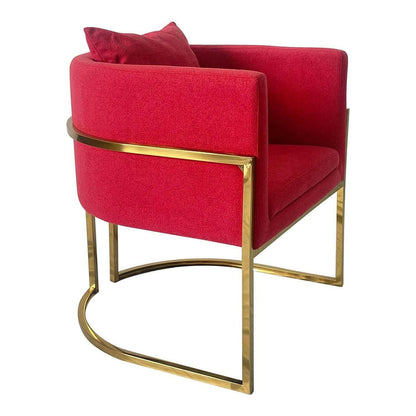 Red and Gold Sofa Chair