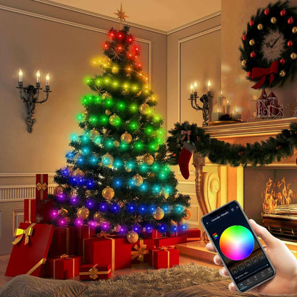 65.6 ft. LED Smart Christmas Strip Lights (Remote & App control).