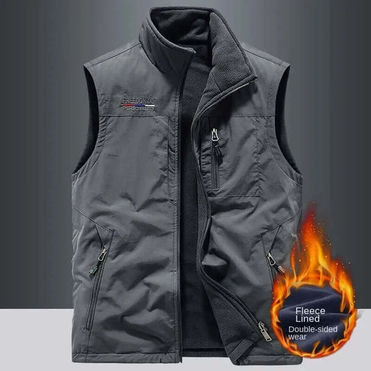 Work Vest Men Photography Clothing MAN Tactical Military Winter.