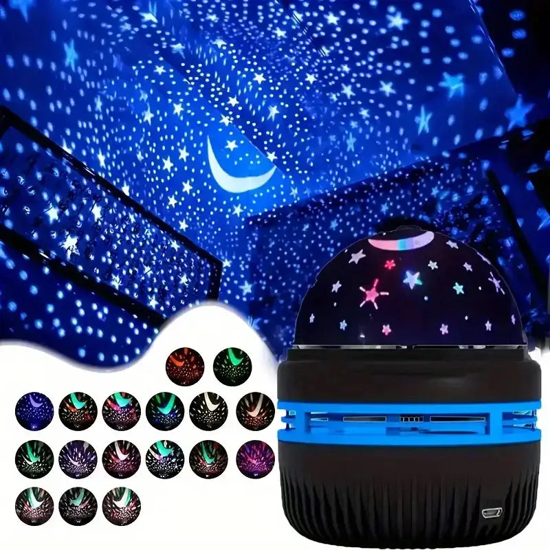Colorful LED Starry Sky Projector Night Light