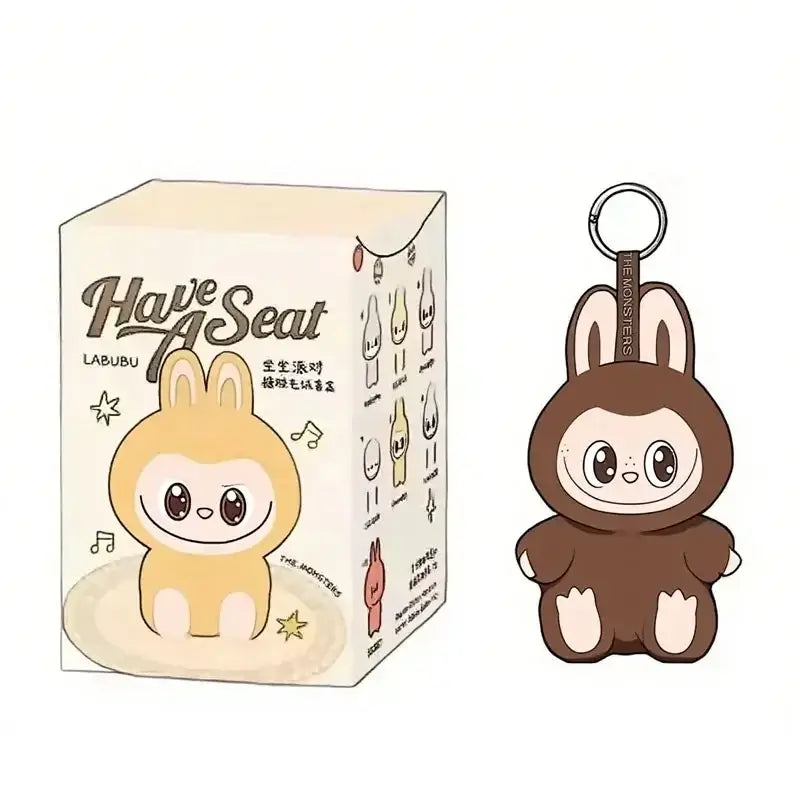 Cute 2abb Sit Party Series Surprise Blind Box Plush Vinyl Doll Replica Toy Keychain Collection Decoration Birthday Gift
