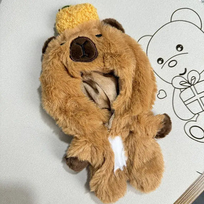 Labubu Doll Clothes: Cozy Capybara Jumpsuit