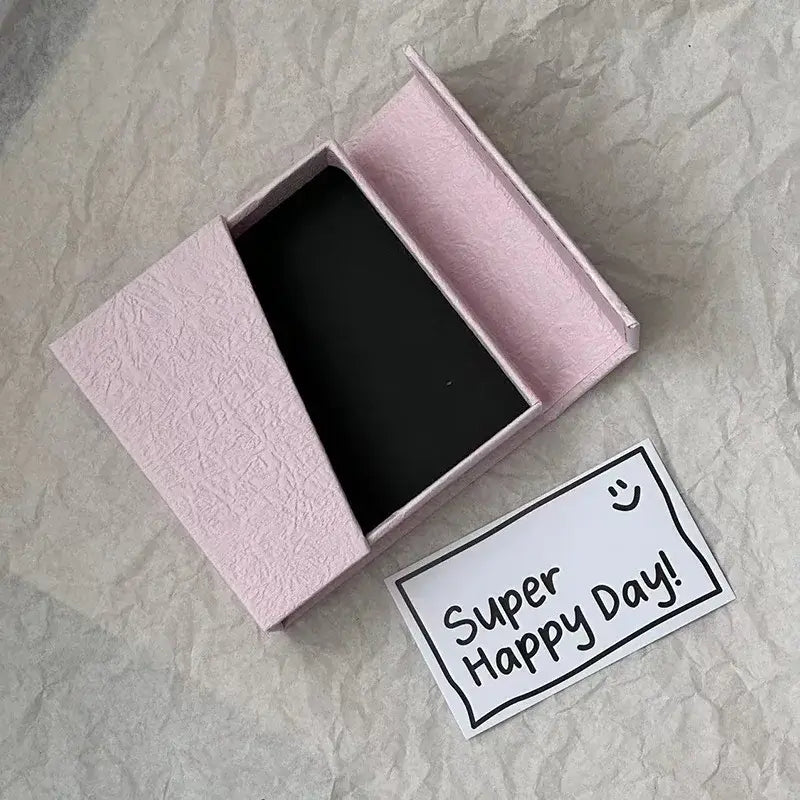 Magnetic Jewelry Box Earring Bracelet Ring Necklace Storage Gift Box High-quality Slanted Flip Cover Paper Jewelry Packaging Box