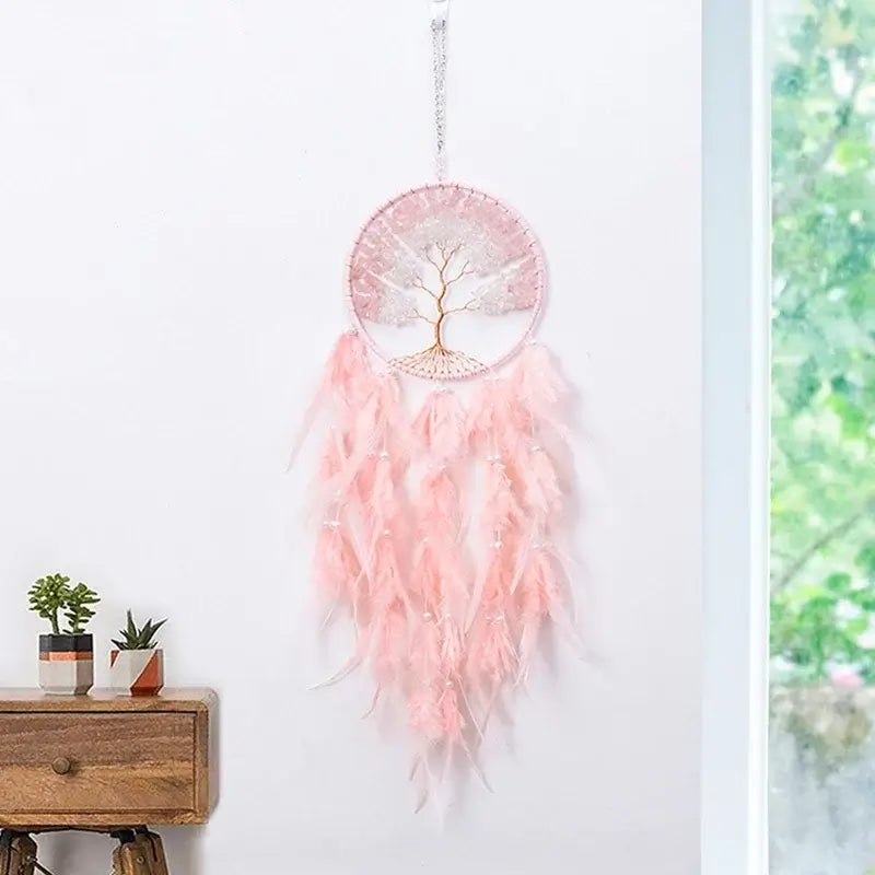 colorful crystal dream catchers
