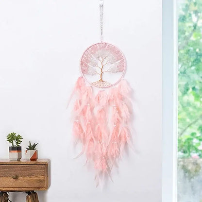 colorful crystal dream catchers