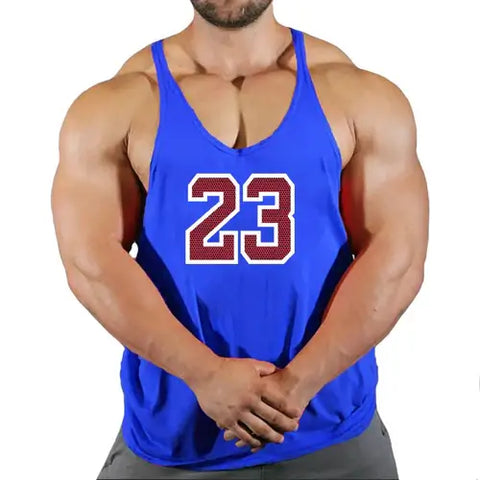 Sport Brand Vest Muscle Gym Mens Back Tank Top Sleeveless Stringer.