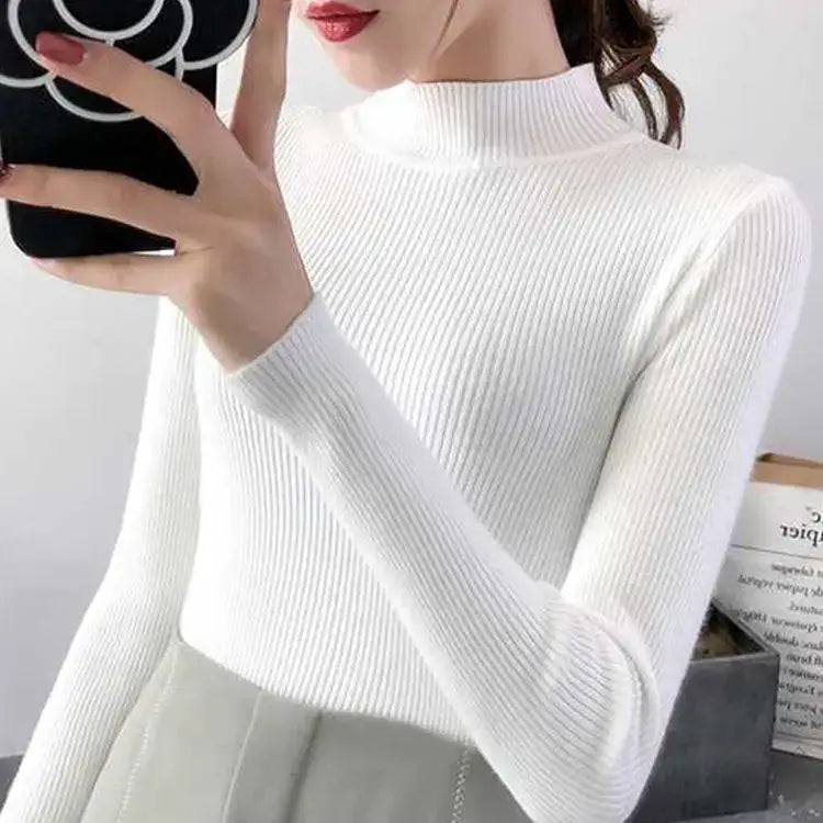 Chic Mock Neck Women&