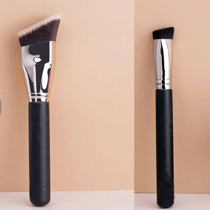 angled makeup brushes for contouring