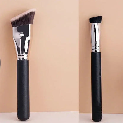 angled makeup brushes for contouring