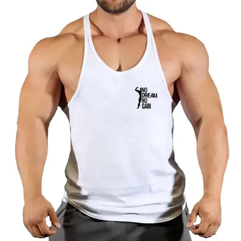 Brand Vest Muscle Sleeveless Singlets Fashion Workout Sports Shirt.