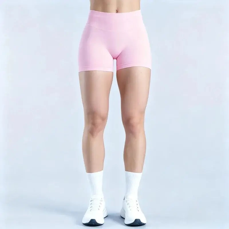 HISTELLO Women’s Seamless Scrunch Workout Shorts