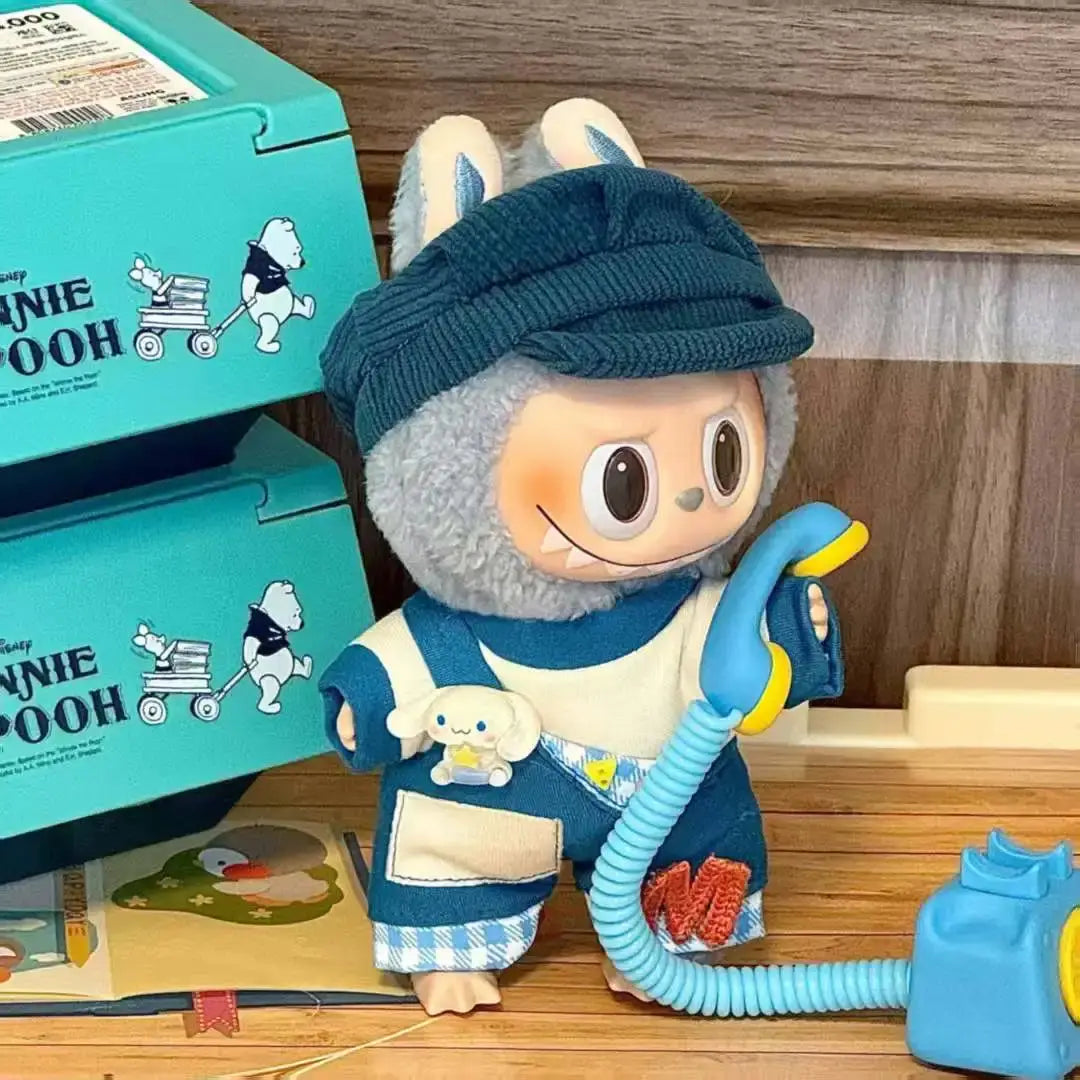 Labubu 17cm Dolls for Dress-Up with Fashion Accessories