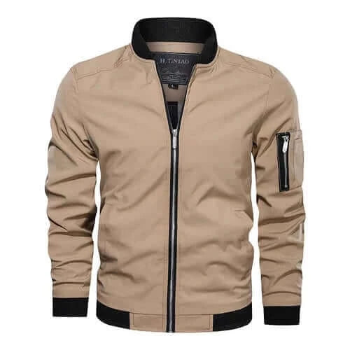 Oversized Men Casual Bomber Jacket Fashion Windbreaker Male Coat Army.