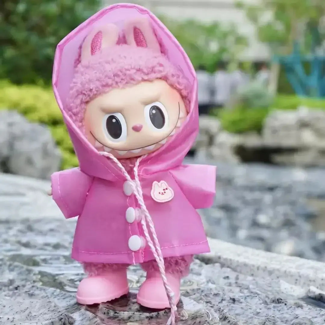 Labubu 3.0 Dolls Outfit: Cute Rain Coat &amp; Shoes
