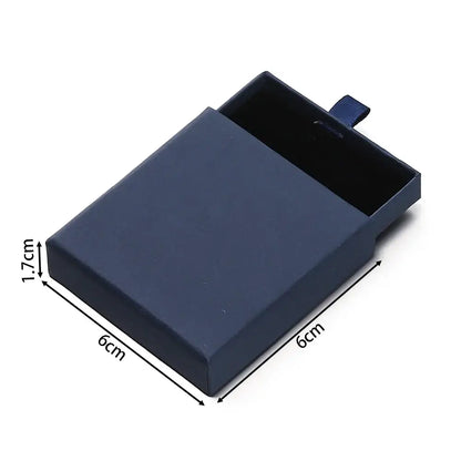 Creative Drawer Jewelry Packaging Box Necklace Ring Earing Bracelet Storage Organizer Display Stand Solid Color Paper Gift 2030