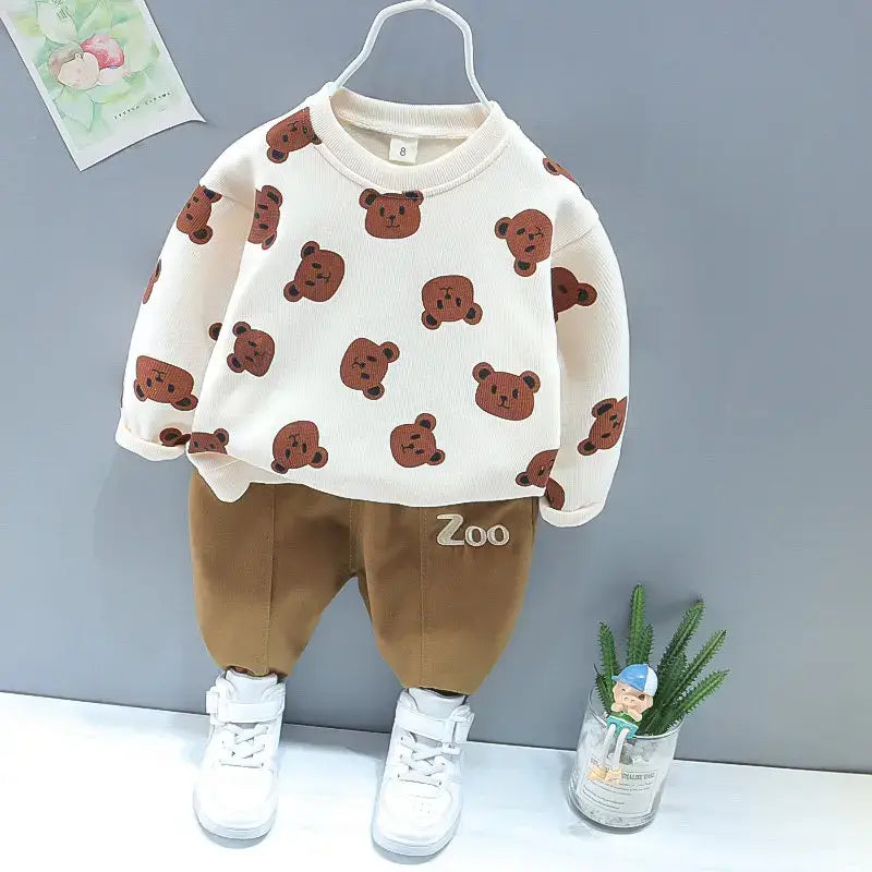 Cartoon Boy Tracksuits 2Pcs Set for 0-5 Years