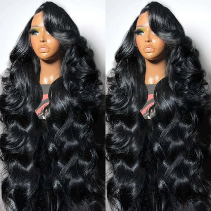 Neddie 250 Density 13x6 HD Transparent Body Wave Lace Frontal Human Hair Wigs For Women Brazilian 13x4 Lace Front Wig 30 40 Inch