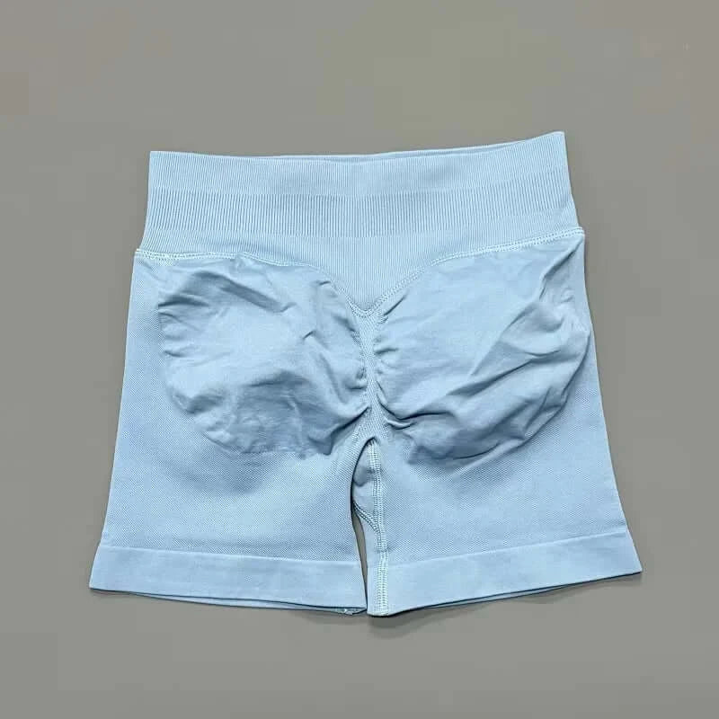 HISTELLO Women’s Seamless Scrunch Workout Shorts