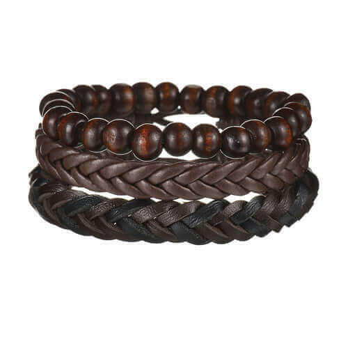 Mens Modern Multilayered Bracelet.