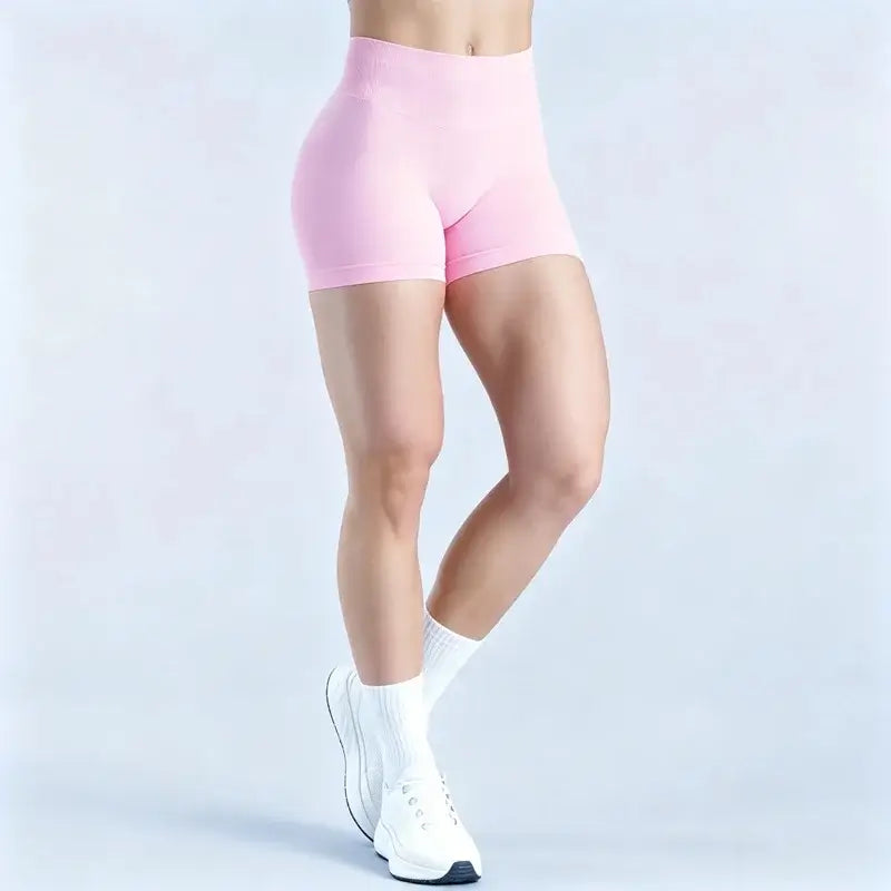 HISTELLO Women’s Seamless Scrunch Workout Shorts