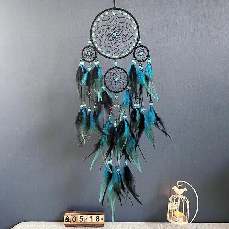 Dream catchers Tree of Life Dreamcatcher Home Decoration Indians Natural Stone Feathers Manual Dream Catcher Gift Wall Ornaments