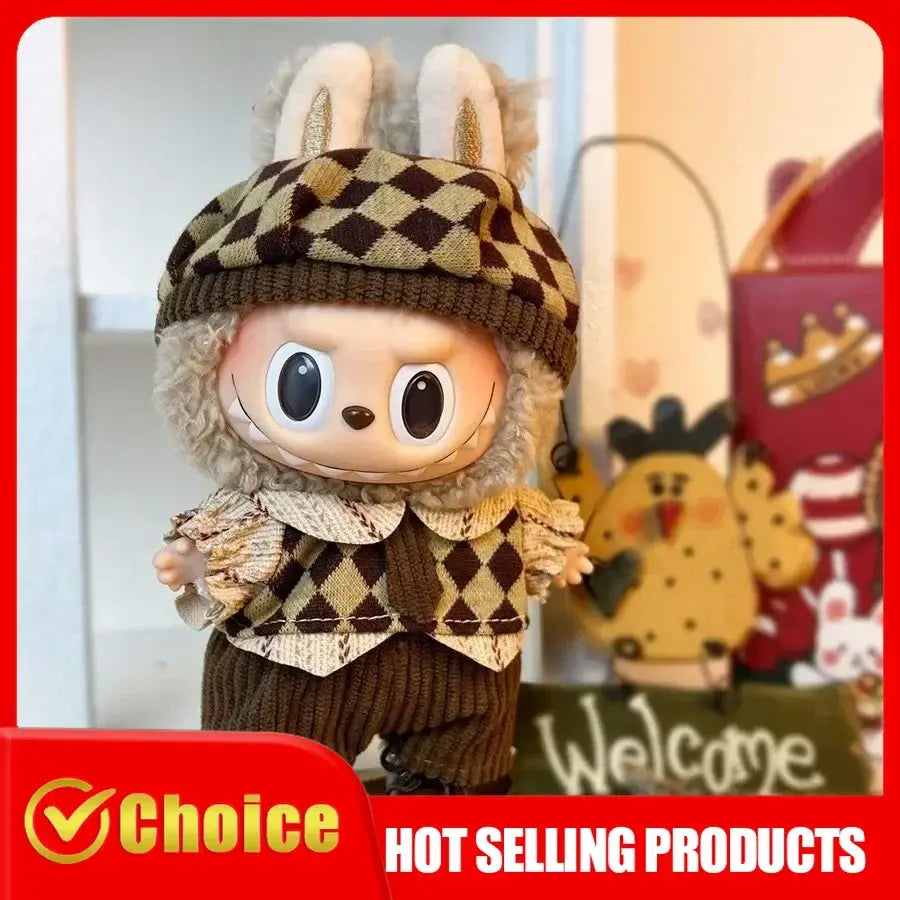 17cm Labubu doll clothes set