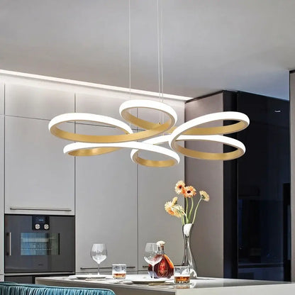 Vinilky Dimmable LED Ceiling or Pendant Light, Black or Gold