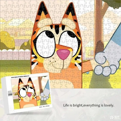 Bluey Cartoon Anime Puzzle Collection 70-1000 Pieces Educational &amp; Fun Holiday Gift Suitable for Adults &amp; Children Boxed Puzzle