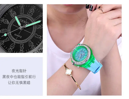 LED Light-Up Watch with Silicone Strap
