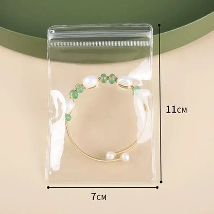 10/20/30/50pcs Jewelry Organizer Pouch Bags Transparent PVC Anti-Oxidation Earring Pendant Necklace Bracelet Storage Holder 2035