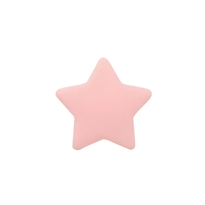 50pcs Silicone Star Heart Crown Beads Food Grade Teether Baby Silicone Bracelet Diy Crafts Baby Accessories