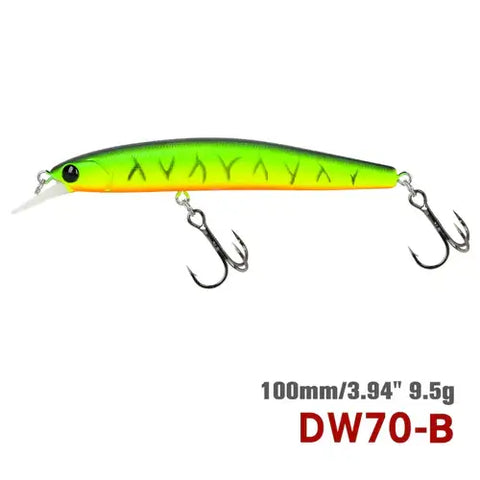 TSURINOYA 100SP Suspending Minnow Fishing Lure DW70 100mm 9.5g.