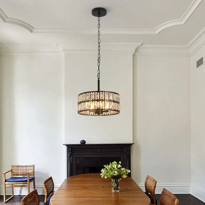 VETRULUS Crystal Pendant Light, Black or Gold