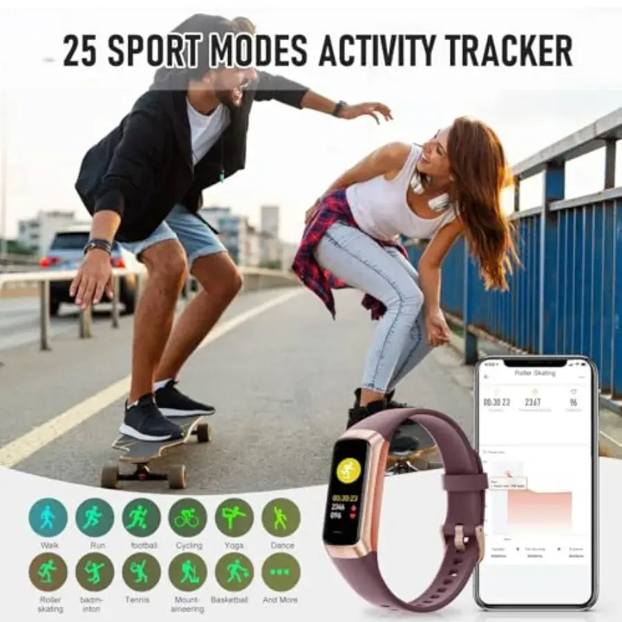 Fitness Tracker, Activity Trackers with 24/7 Heart Rate, Blood Oxygen Blood Pressure Sleep Monitor, Step Counter with 1.1" AMOL