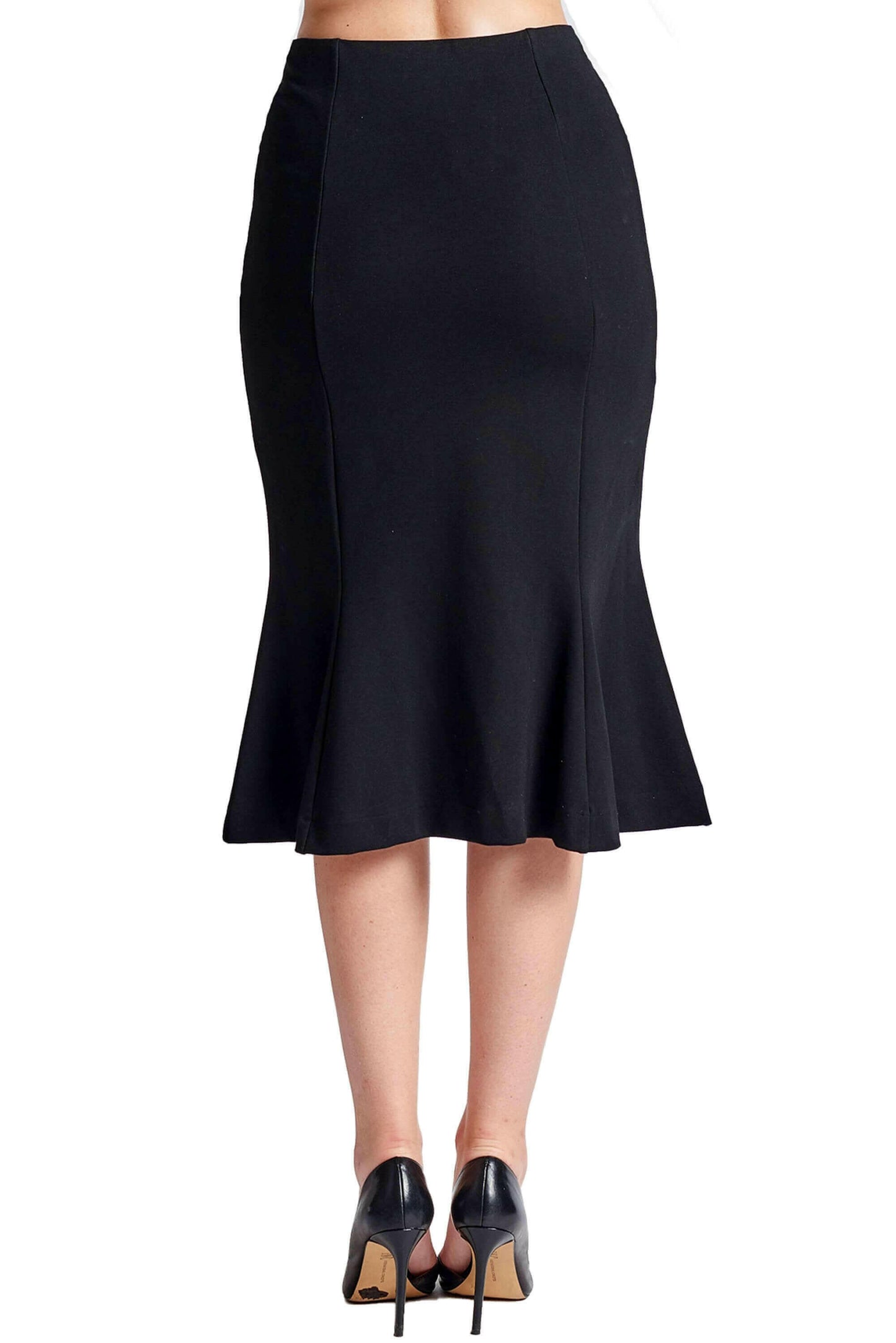 Sarit Skirt - Seamed Ponte mermaid midi skirt.