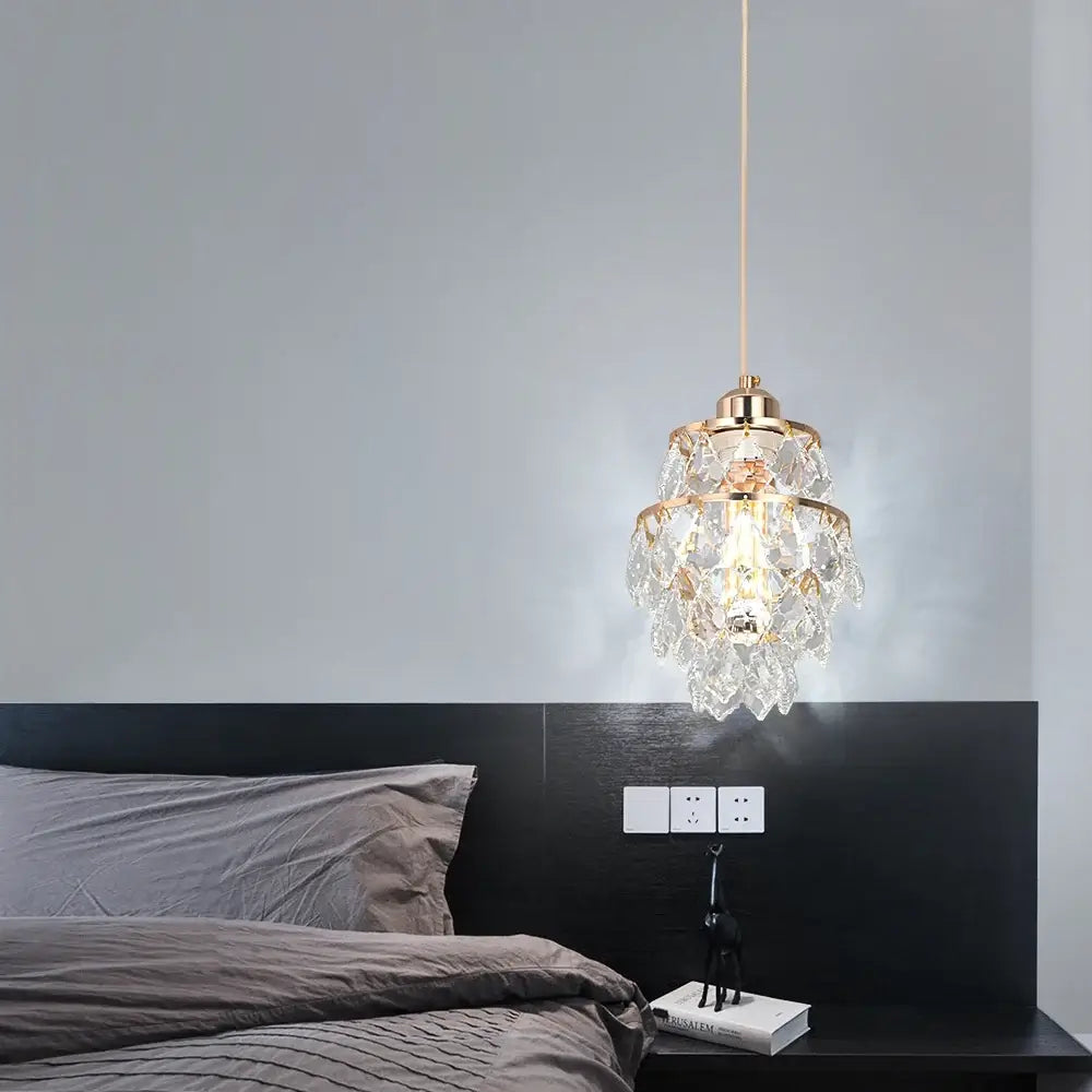 Vinilky Gold Crystal Pendant Light, SG03 or SG04