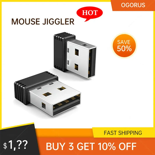 Mouse Jiggler USB Mover Undetectable Automatic Mouse Shaker Wiggler