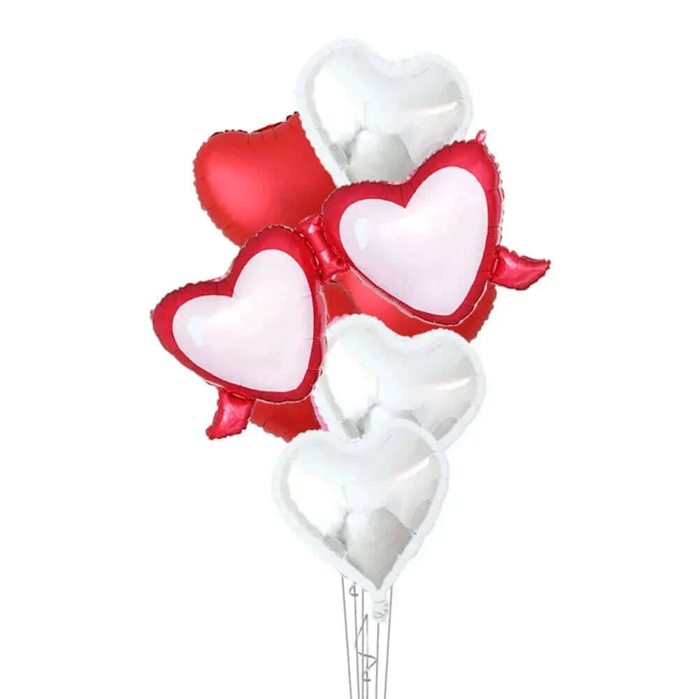 Happy Valentine’s Day Love Red Heart Bear Foil Balloons Wedding Anniversary Party Supplies Birthday Gift Home Outdoor Decoration