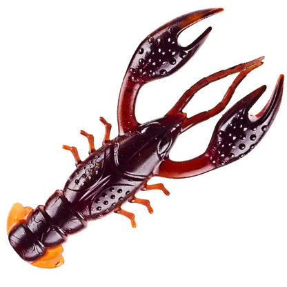 AYWFISH 6PCS Craw Shrimp Fishing Lures Lobster Silicone 6CM 3.5G Hot Sale Artificial Soft Plastic Fishing Bait