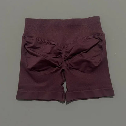 HISTELLO Women’s Seamless Scrunch Workout Shorts