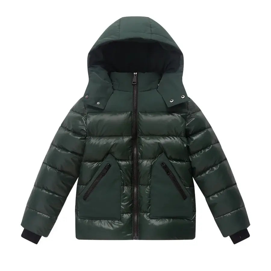 kids winter coat white duck down